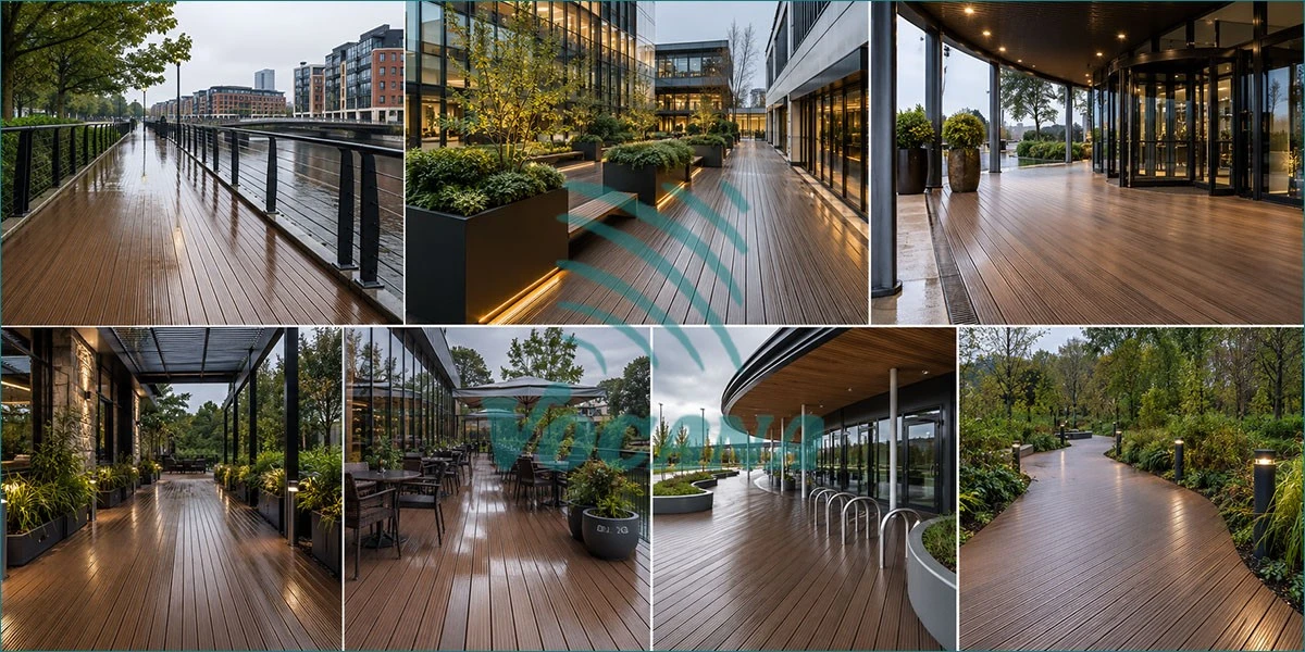product-1-1 Rain-exposed public walkways and commercial areas using WPC decking